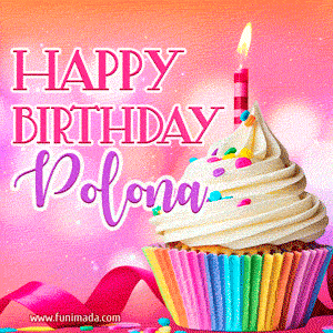 Happy Birthday Polona - Lovely Animated GIF