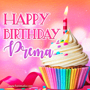 Happy Birthday Prema - Lovely Animated GIF