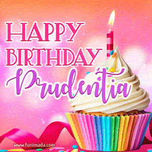 Happy Birthday Prudentia - Lovely Animated GIF