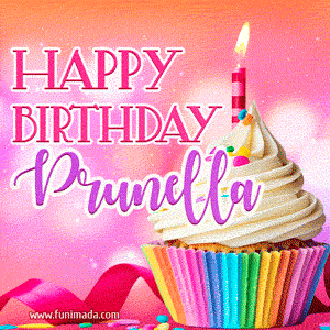 Happy Birthday Prunella - Lovely Animated GIF