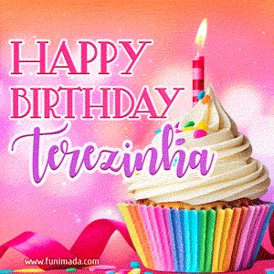 Happy Birthday Terezinha - Lovely Animated GIF