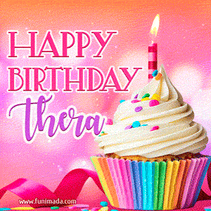 Happy Birthday Thera - Lovely Animated GIF