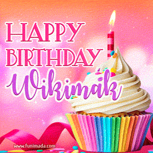 Happy Birthday Wikimak - Lovely Animated GIF