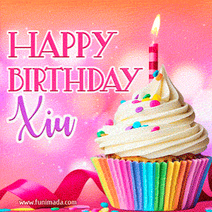 Happy Birthday Xiu - Lovely Animated GIF