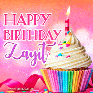 Happy Birthday Zayit - Lovely Animated GIF