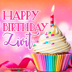 Happy Birthday Zivit - Lovely Animated GIF