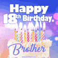Happy 18th Birthday, Brother! Animated GIF.
