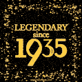 Legendary since 1935. Happy Birthday!