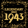 Legendary since 1943. Happy Birthday!