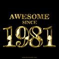 Awesome since 1981 GIF