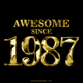 Awesome since 1987 GIF
