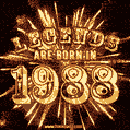 Legends are born in 1988 animated GIF image
