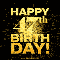 47th Birthday GIF. Best Fireworks Animated Image for 47 Year Olds.