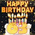 Happy 63rd Birthday Cake GIF, Free Download