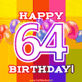 Here's to an unforgettable 64th birthday celebration as you journey around the sun once more