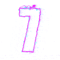 Number 7 - Cool Lightning Effect GIF