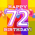 Here's to an unforgettable 72nd birthday celebration as you journey around the sun once more