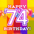 Here's to an unforgettable 74th birthday celebration as you journey around the sun once more