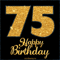 Happy 75th Birthday GIF