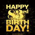 83rd Birthday GIF. Best Fireworks Animated Image for 83 Year Olds.