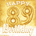 Download & Send Cute Balloons Happy 89th Birthday Card for Free