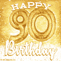 Download & Send Cute Balloons Happy 90th Birthday Card for Free