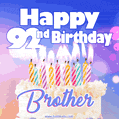 Happy 92nd Birthday, Brother! Animated GIF.