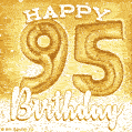 Download & Send Cute Balloons Happy 95th Birthday Card for Free