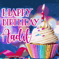 Happy Birthday Aadil - Lovely Animated GIF
