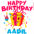 Funny Happy Birthday Aadil GIF