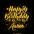 Happy Birthday Card for Aaren - Download GIF and Send for Free