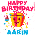 Funny Happy Birthday Aarin GIF