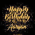 Happy Birthday Card for Aaryan - Download GIF and Send for Free