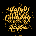 Happy Birthday Card for Aayden - Download GIF and Send for Free