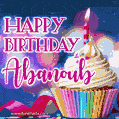 Happy Birthday Abanoub - Lovely Animated GIF