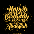 Happy Birthday Card for Abdallah - Download GIF and Send for Free