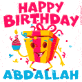 Funny Happy Birthday Abdallah GIF
