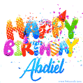Happy Birthday Abdiel - Creative Personalized GIF With Name