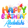 Happy Birthday Abdulahi - Creative Personalized GIF With Name