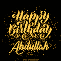 Happy Birthday Card for Abdullah - Download GIF and Send for Free