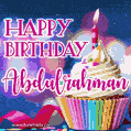 Happy Birthday Abdulrahman - Lovely Animated GIF