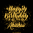 Happy Birthday Card for Abishai - Download GIF and Send for Free