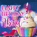 Happy Birthday Abriel - Lovely Animated GIF
