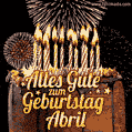Alles Gute zum Geburtstag Abril (GIF)
