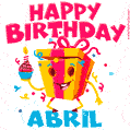 Funny Happy Birthday Abril GIF