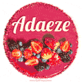 Happy Birthday Cake with Name Adaeze - Free Download