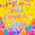 Feliz Cumpleaños Adalin (GIF)