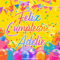 Feliz Cumpleaños Adelie (GIF)