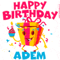 Funny Happy Birthday Adem GIF