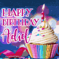 Happy Birthday Adiel - Lovely Animated GIF
